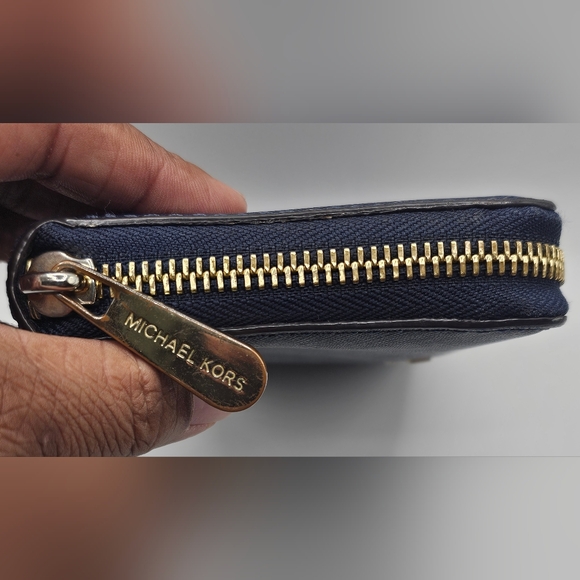 Michael Kors Navy Blue Wallet - Picture 3 of 4
